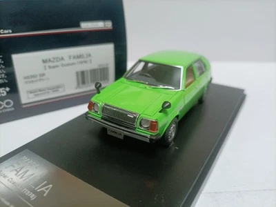Hi Story 1:43 Mazda 4 puertas sedán personalizado modelo Mazda Familia 1978 verde Foto 1 de 4