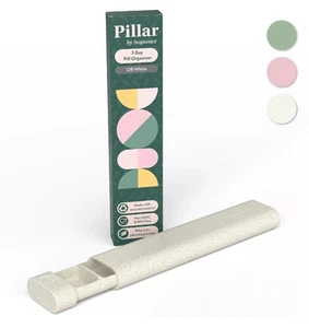 Pillar - Eco-friendly OFF WHITE 7-Day Pill Organiser - Picture 1 of 5