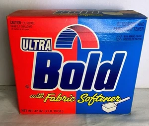VTG 1991 BOLD ULTRA W/FABRIC SOFTENER 2 LB BOX - Picture 1 of 6