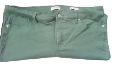 Pantalones al tobillo ajustados de tiro alto Jessica Simpson para mujer 16 verde salvia 38x26 Foto 1 de 4