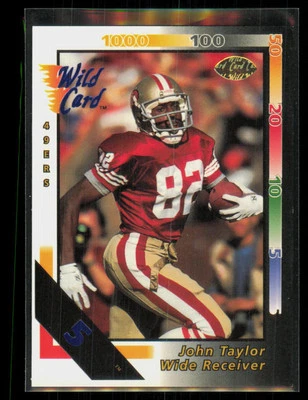 1992 Wild Card 5 Stripe John Taylor 49ers #99 - Image 1 of 2