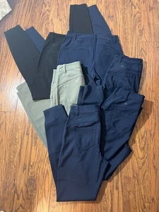 Pantalones abotonados Lululemon para hombre/mujer RN#106259 talla 26/28 x 30 6 piezas - Imagen 1 de 15