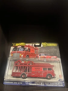 2025 HOTWHEELS TEAM-TRANSPORT FERRARI 250 GTO UND FIAT 642 RN2 BARTOLETTI NEU - Bild 1 von 2