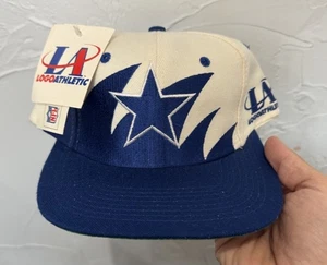 Logo Athletic Dallas Cowboys Haizahn Vintage SnapBack mit Etikett Neu aus altem Lagerbestand - Bild 1 von 7