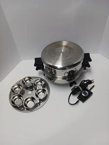 Saladmaster 11" Electric Skillet model 7817 / Dual Purpose Dome Lid & Power Cord - Picture 1 of 14