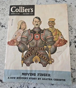 Collier's Magazine March 28, 1942 Arthur Szyk Cover Agatha Christie - Picture 1 of 13