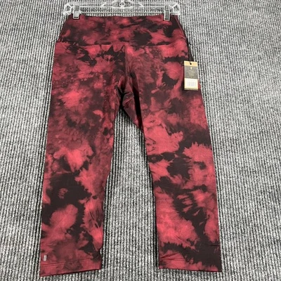 Leggings NoBull para mujer medianos negros rojos tie dye tiro alto crop crossfit nuevos Foto 1 de 4