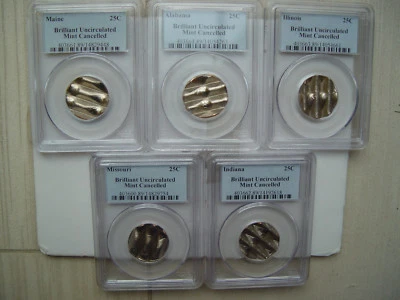 2003 Quarter set - Waffled  - Image 1 of 2