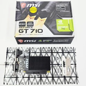 NVIDA MSI GeForce GT 710 1GB DDR3 Graphics Card (GT 710 1GD3H LP) - Picture 1 of 9