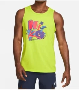 Nike Tank Top Men's 2XL XXL Green Dri-FIT Graphic Training Gym (DM6261-321) - Picture 1 of 10