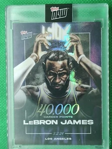 TOPPS NOW 2023/ 24 BASKETBALL NBA LJ-40K LEBRON JAMES 40.000 Points Record - Imagen 1 de 3