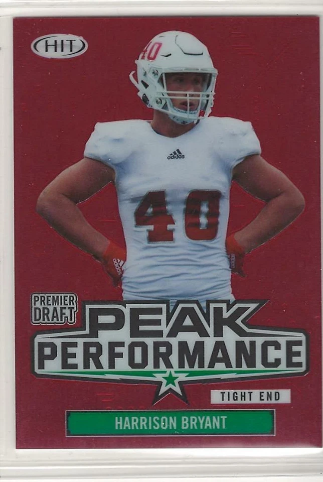 HARRISON BRYANT 2020 SAGE Premier Draft RED PEAK PERFORMANCE parallel #d 27/50 - Image 1 of 1