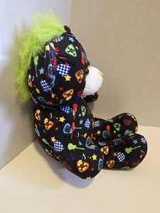 Costruisci un Orso Rock n Roll Punk 16" Peluche Verde Mohawk Senza Altoparlante - Foto 1 di 5