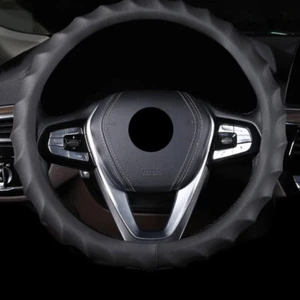 15'' Car Steering Wheel Cover Perforated Leather Interior Decorate for Honda - Picture 1 of 13
