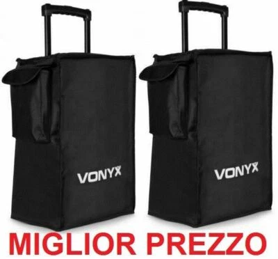 VONYX COPPIA COVER CUSTODIA BORSA COPERTURA SACCA X CASSE ACUSTICHE 64x42x40 cm