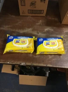 LYSOL Disinfecting Wipes - Lemon & Lime Blossom Flatpack 80 ct. (Pack of 2) - Picture 1 of 2