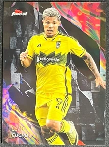 2024 TOPPS FINEST CUCHO UNCOMMON BLACK REFRACTOR #09/10 COLUMBUS CREW - Picture 1 of 2