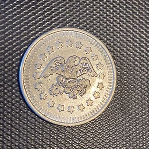 Silver Colored American Eagle token No Cash Value - Picture 1 of 2
