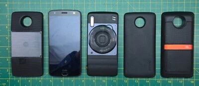 Motorola Moto Z2 Force Phone w/ Battery, Projector, Camera, Speaker attachments - Image 1 of 4