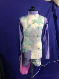 COMPETITION DANCEWEAR SIZE 3A 11-12 YR COSTUME FREESTYLE DANCE SHOW FESTIVAL B25 - Picture 1 of 52