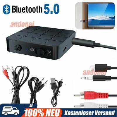 Bluetooth 5.0 Empfänger Transmitter Sender Receiver Stereo Audio Musik Adapter - Bild 1 von 4