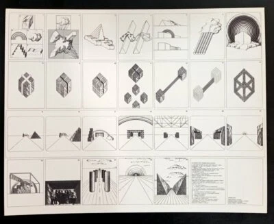 Superstudio Un viaggio nella regione della ragione Plura edizioni 1969 Postcard - Image 1 of 2