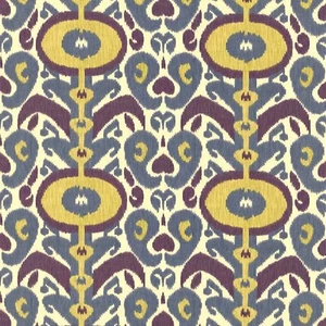 Braemore Ikat IRIS Purple Home Decor Drapery Upholstery Sewing Fabric 33" Length - Picture 1 of 7