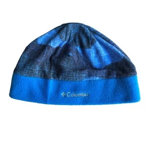 Columbia Blue Fast Trek Lightweight Embroidered Logo Youth Winter Beanie Hat - Picture 1 of 4