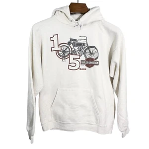 Harley Davidson 105 Year Anniversary Hoodie 2007 weiß Gr. Medium *Fleck* - Bild 1 von 9