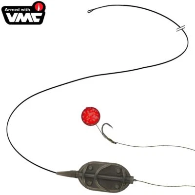 ARC FLAT Method Feeder In-Line Karpfen Fertig Montage VMC Haken Life-ORANGE Hair - Bild 1 von 4