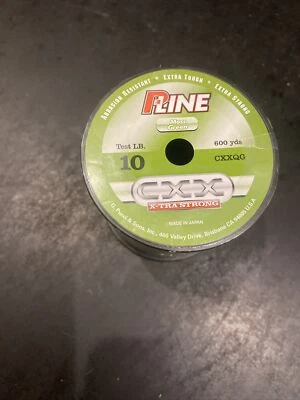 Carretel P-Line CXXQG-10 CXX X-Tra Strong mono 10 lb 600yd verde musgo tamanho 1/4 - Imagem 1 de 2