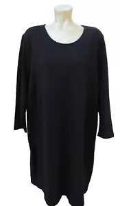 OLD NAVY Long Sleeve Black Knit T-Shirt Dress Women’s SZ XXL - NWT - Picture 1 of 2