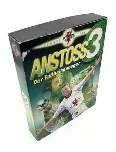 🔥SALE🔥 NUR HEUTE Anstoss 3 Der Fußballmanager PC CD-ROM Big Box TOP ZUSTAND - Bild 1 von 10