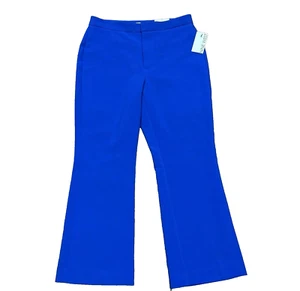 Ladies Nine West Cobalt Blue Pants High Rise Kick Flare Leg Pants Size 8 - Picture 1 of 8