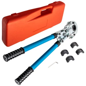 Pipe Tube Press  Crimper Tool Set 1/2" 3/4" 1" Jaws 19.05 mm 25.4 mm - Picture 1 of 9