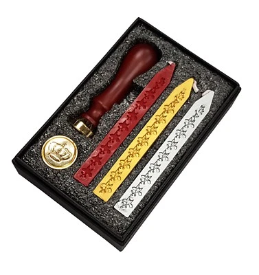 Antigua cera de sellado con sello Foto 1 de 4