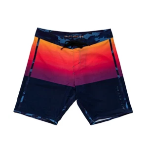 SALTY MOTION  Sunset  Boys Boardshort 15" Outseam - Picture 1 of 8