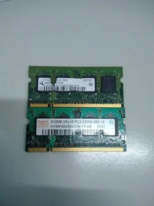 RAM Ddr2 1gb(2x512Mb) entrambe 512mb 2Rx16 PC2-5300S-555-12 - Foto 1 di 4