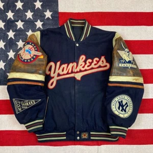 Super rare! jeff hamilton mlb New York Yankees JH Designed jacket L Size F/S - Picture 1 of 9