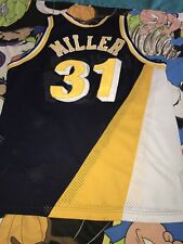 Vtg Reggie Miller Indiana Pacers Champion Jersey Sewn USA Made 90s Rookie Sz48