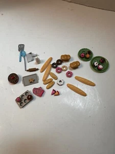Mini Puppenhaus Mini Essen Miniaturen Brötchen Brot Kuchen Bäckerei Set - Bild 1 von 5