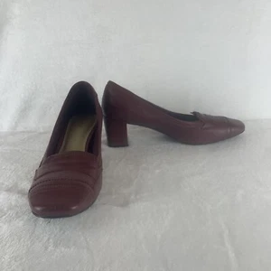 Scarpe decolte ROCKPORT donna rosso bordeaux 8 M tacco adiprene usurate da lavoro usate in ottime condizioni - Foto 1 di 13