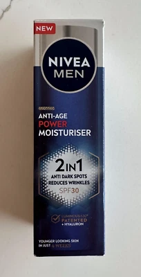 NIVEA Men Anti-Age Power Moisturiser SPF 30 Luminous 630 Hyaluron 50ml - Image 1 of 4