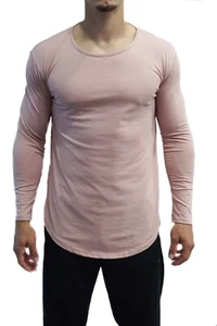 TF Scoop Neck Long Sleeve, Salmon (Alphalete, Tino Fit Wear) - Picture 1 of 2