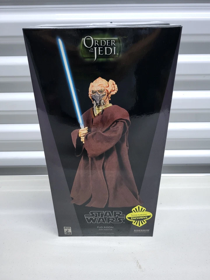 Maestro Jedi Plo Koon escala 12" 1/6 STAR WARS SIDESHOW SIN USAR, EN CAJA NUEVO Exclusivo Foto 1 de 4