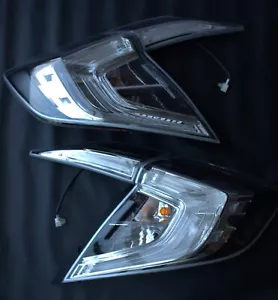 HONDA CIVIC SEDAN 4DR 2016 - 2021 ALL CLEAR TAILLIGHT LENSES SI LX EX EXT EXL - Picture 1 of 22