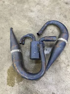 99 00 01 2001 Polaris xc gen 2 RMK 600 SLP twin exhaust pipes aftermarket - Picture 1 of 12