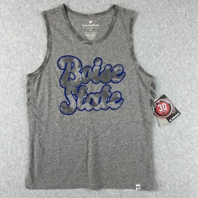 Boise State Broncos Colosseum Women's Gray Azul Marcada Tank Top (M) - Image 1 of 4