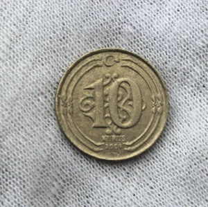 2009 Turkey 10 Kurus; Circulated; - Picture 1 of 2