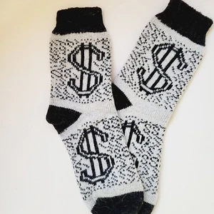 1 Pair MEN’s Knitted Winter Crew Socks Wool Russian BUCKS - Picture 1 of 9